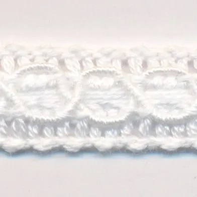 Cotton Lace Braid #01 White
