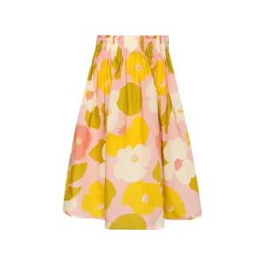 Cotton Skirt Happy, Pink