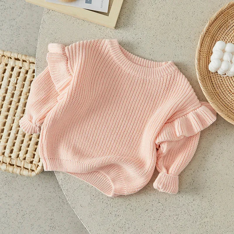 Cozy Ruffle Knit Sweater