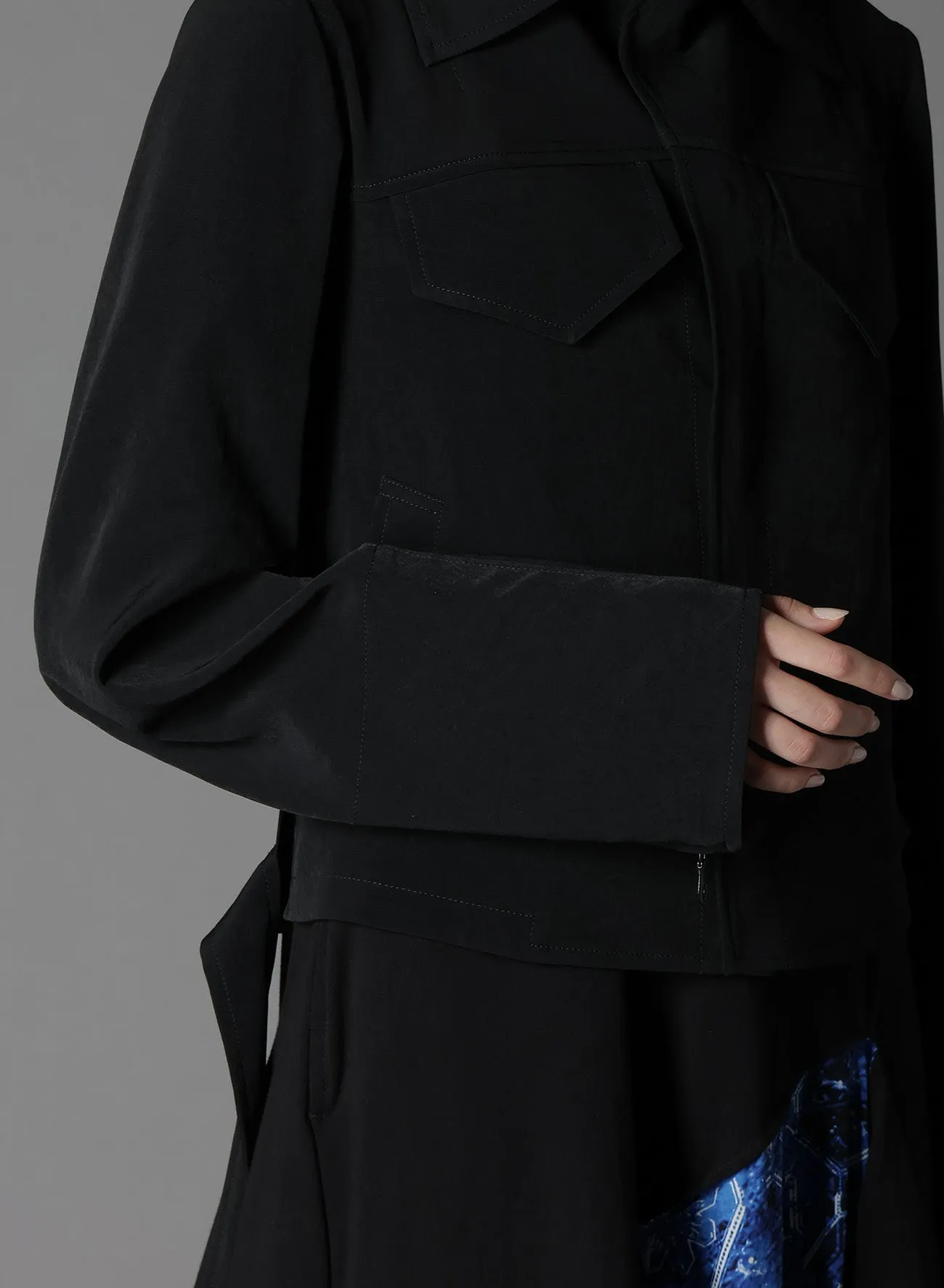CREPE DE CHINE SHORT JACKETS