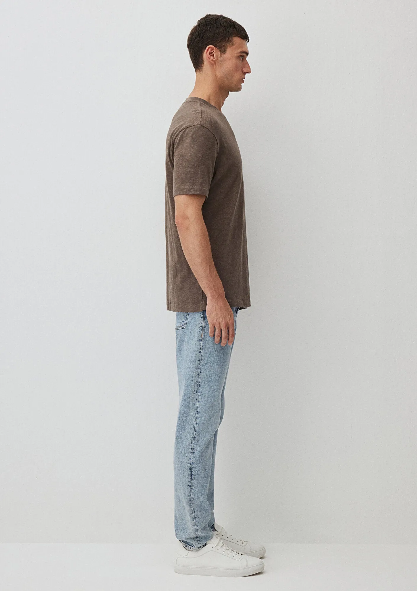 Crew Neck Green Basic T-sHirt