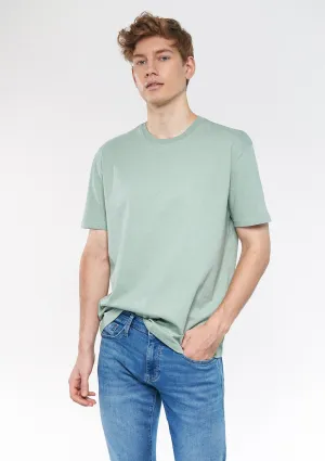 Crew Neck Green Basic T-Shirt