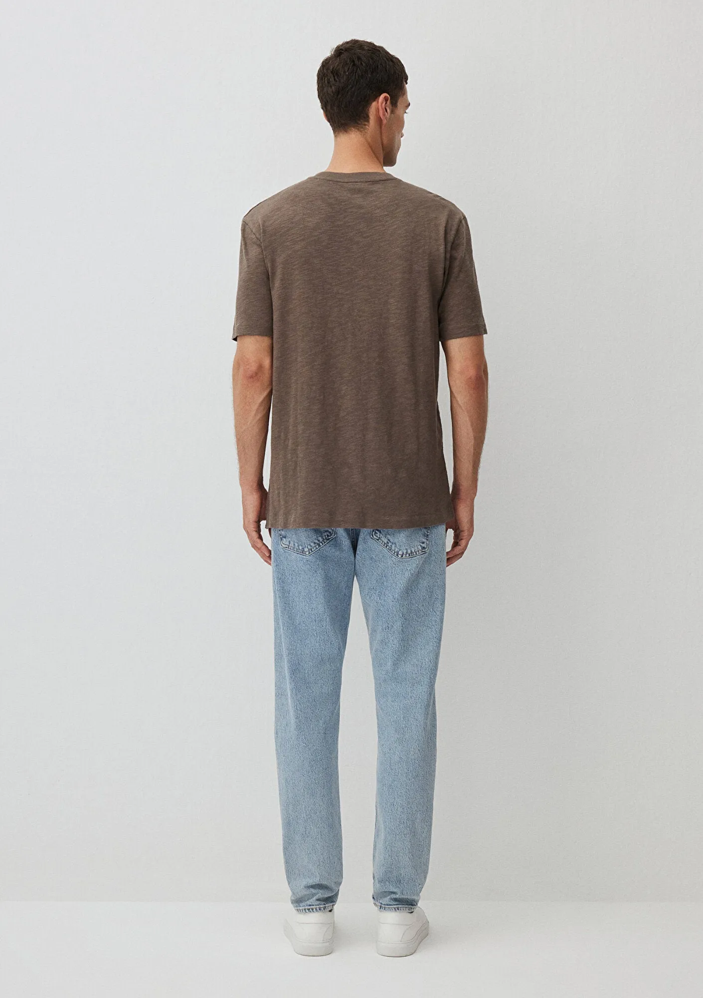 Crew Neck Green Basic T-sHirt