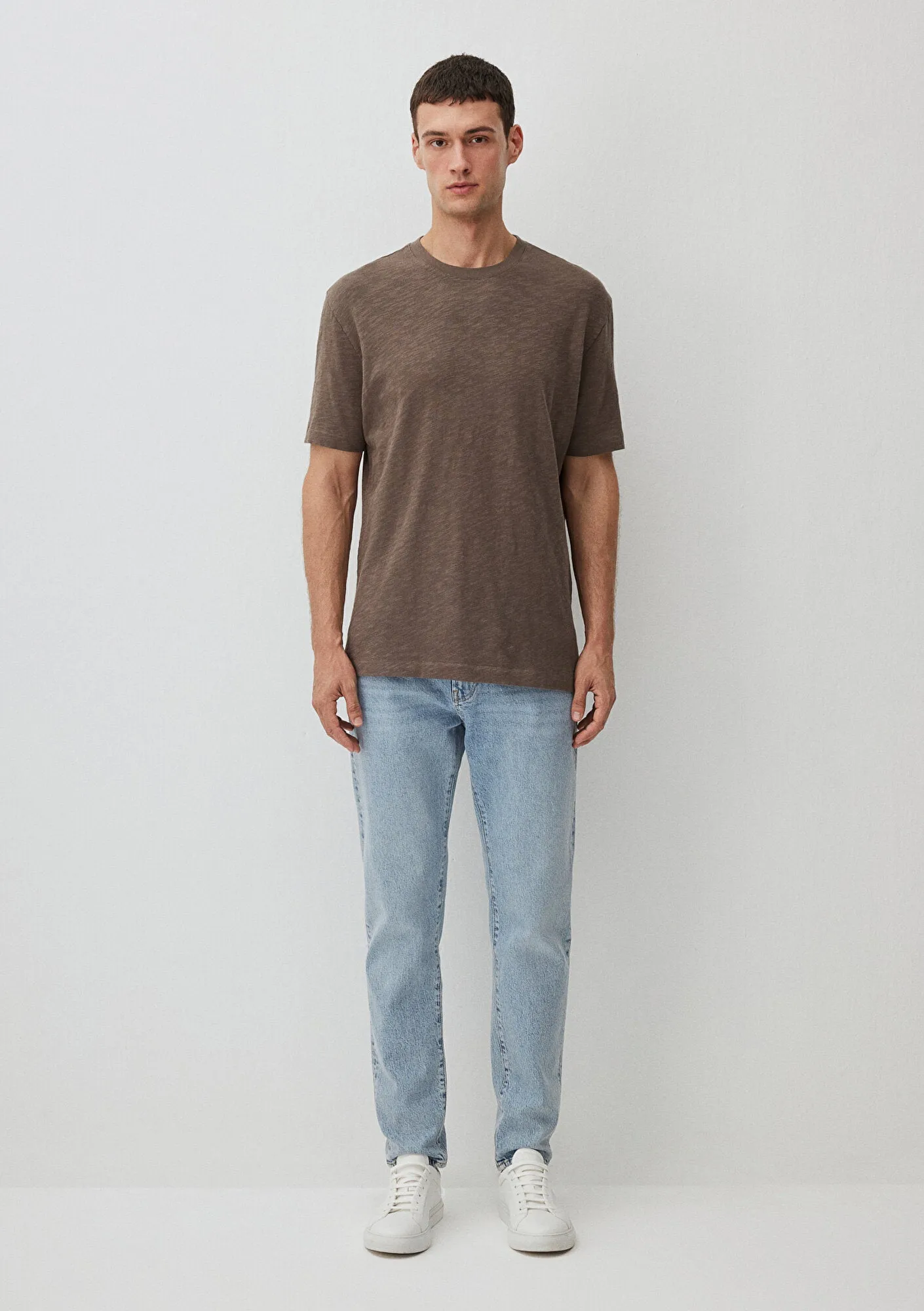 Crew Neck Green Basic T-sHirt