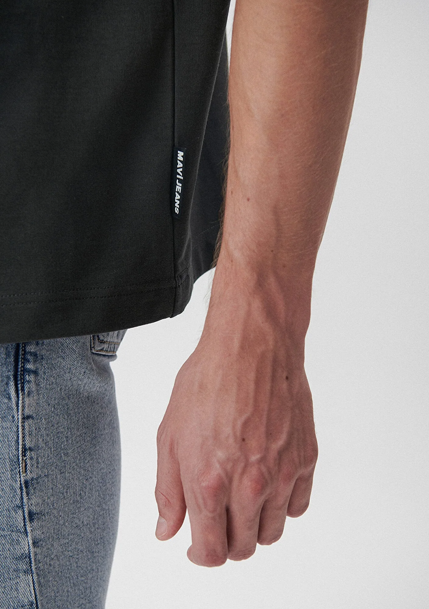 Crew Neck Grey Basic T-Shirt