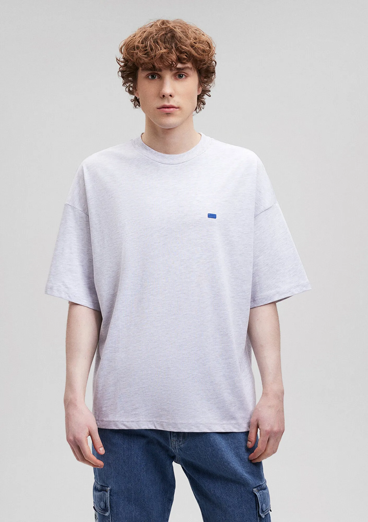 Crew Neck Grey Basic T-Shirt