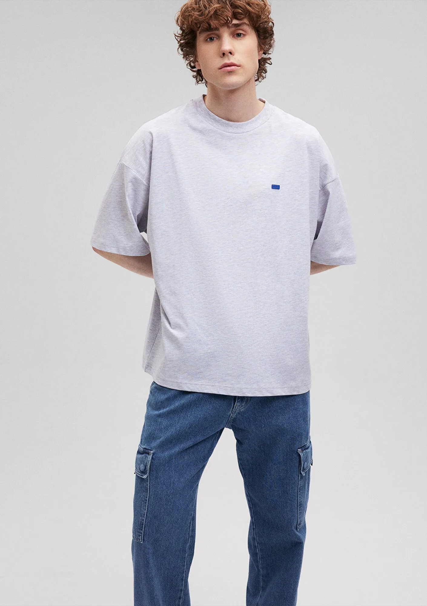 Crew Neck Grey Basic T-Shirt
