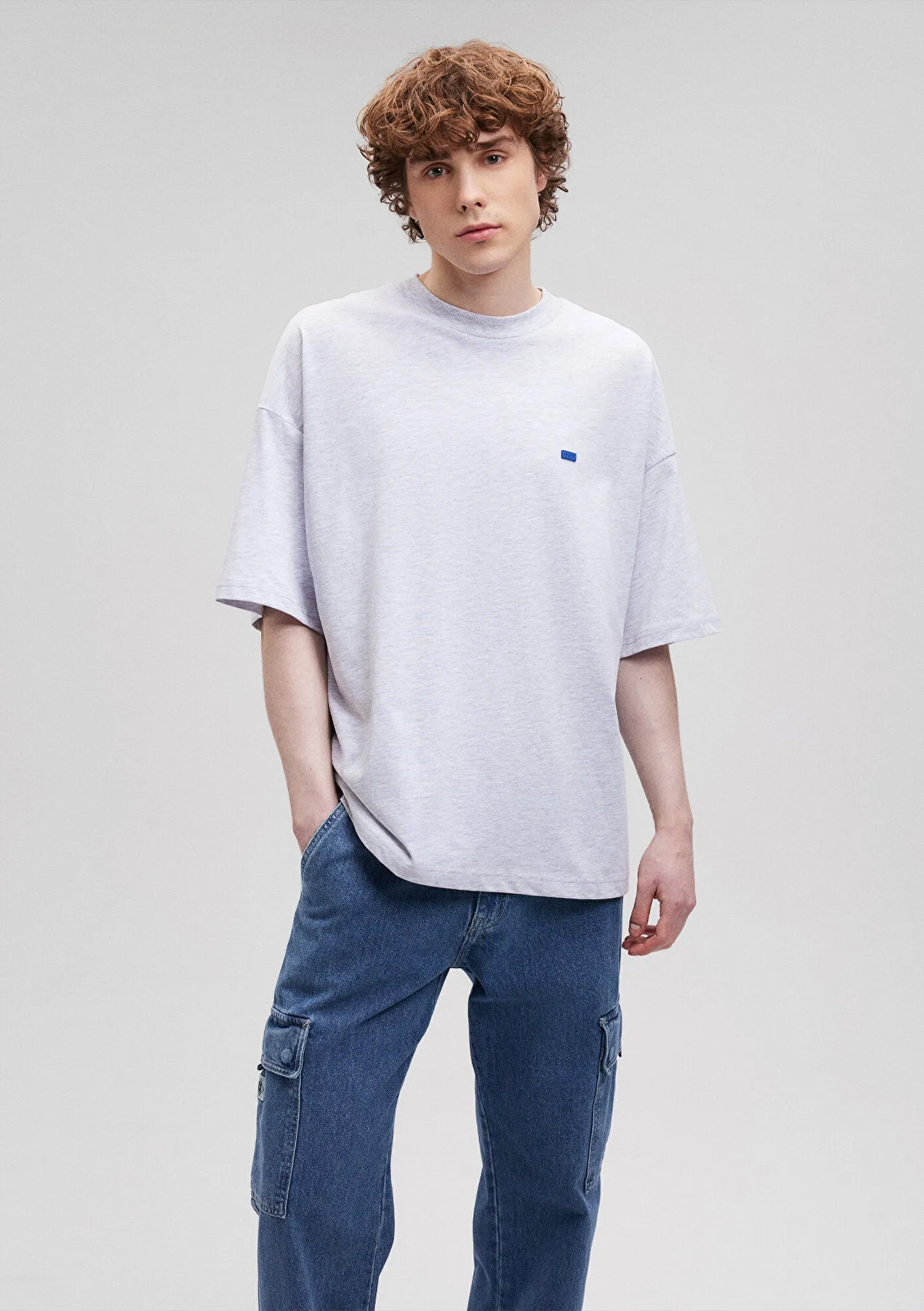 Crew Neck Grey Basic T-Shirt