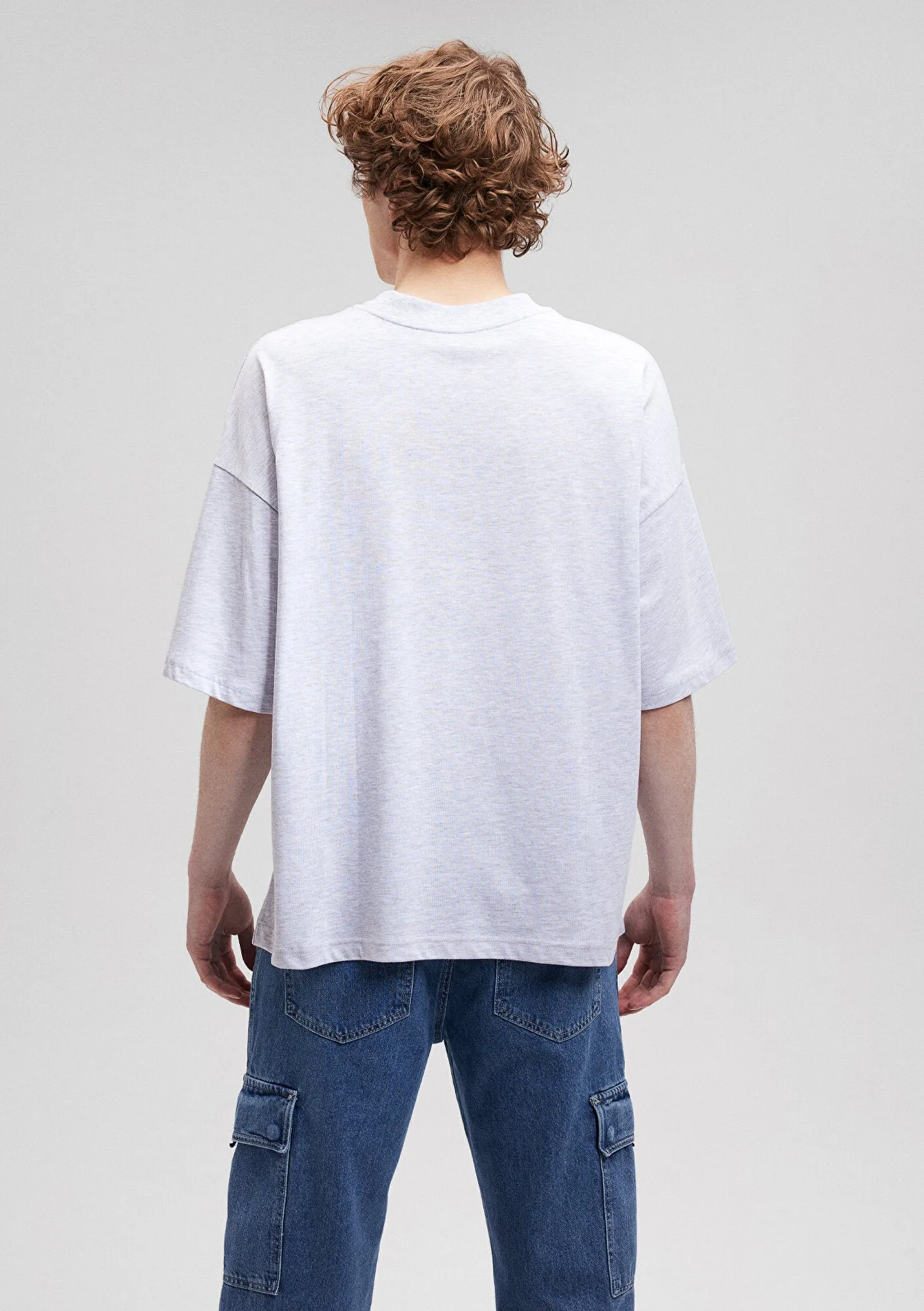 Crew Neck Grey Basic T-Shirt