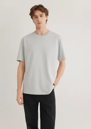 Crew Neck Grey Basic T-Shirt