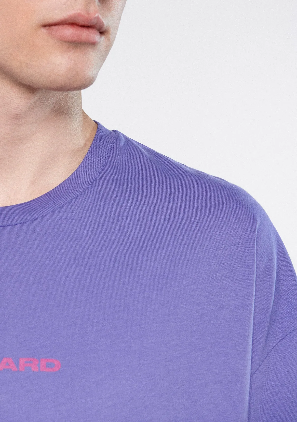 Crew Neck Purple Basic T-Shirt
