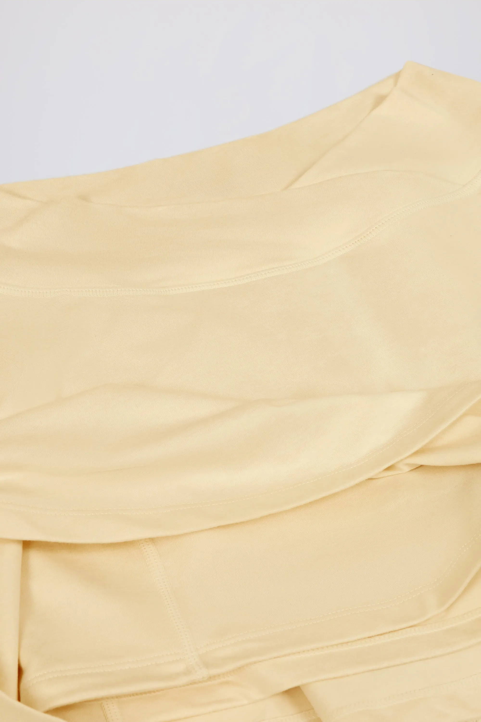 Crossover Mini Skort in Lemon Marl
