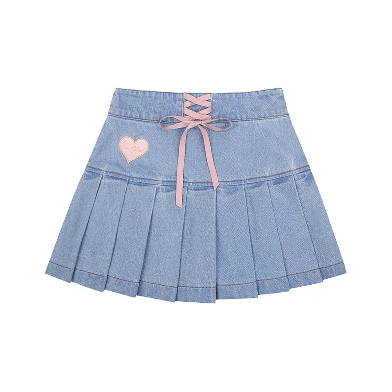 CUTE HIGH WAIST GIRL DEMIN SKIRT UB98051