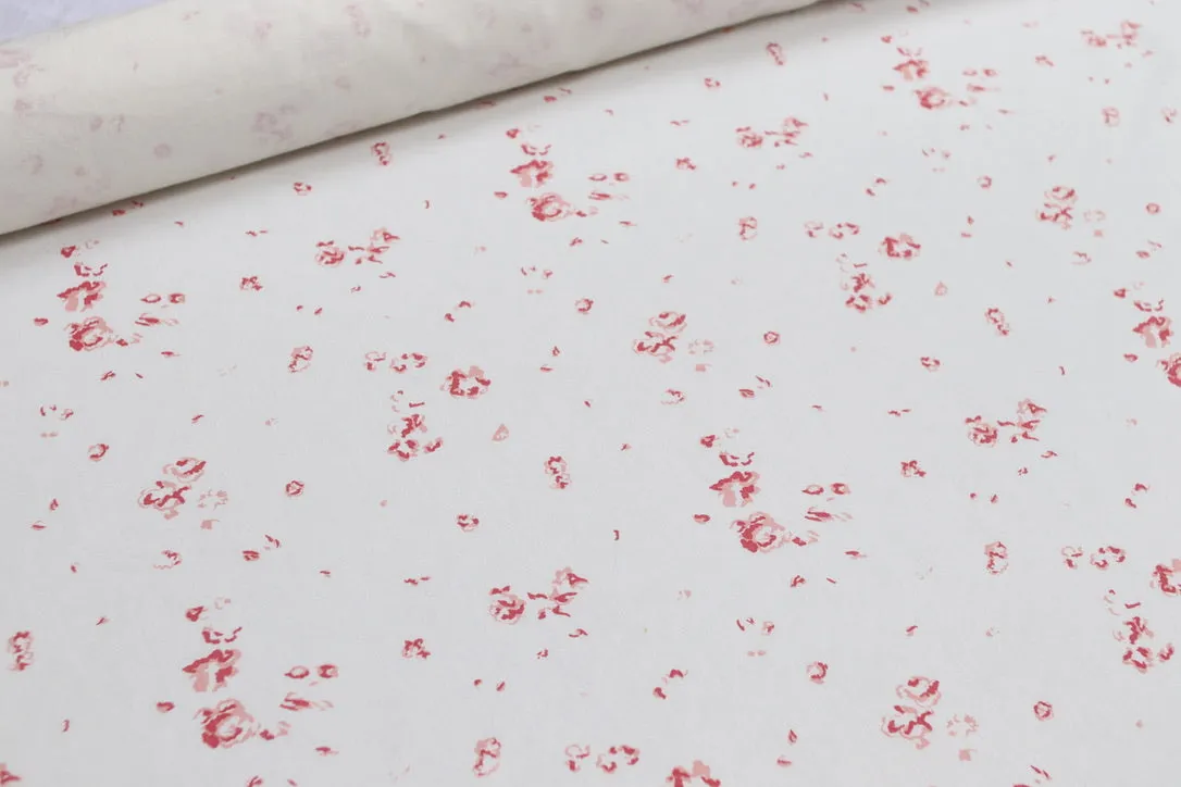 Ditsy Cerise On Cotton