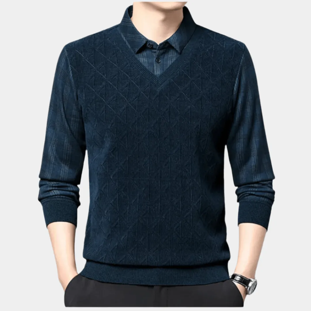 Domoir | Extra Warm Cotton Polo Shirt