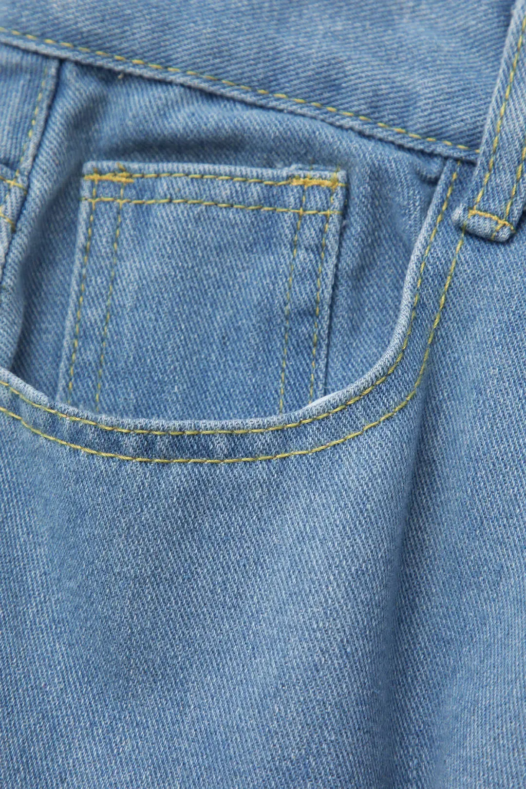Donna - Multi Pocket Rolled Hem Woman's Wide Leg Cargo Jeans