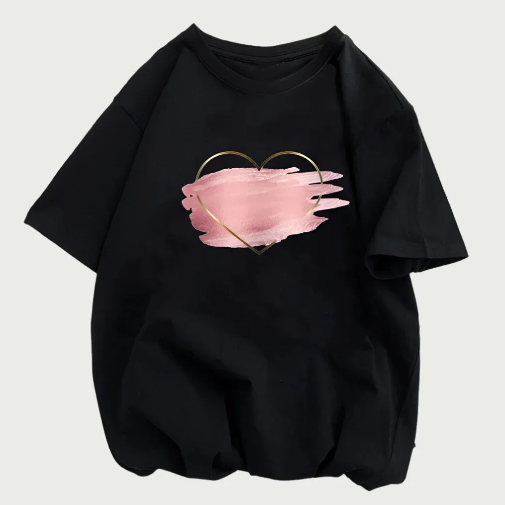 Dragon Print Women's Polyester Casual T-shirt