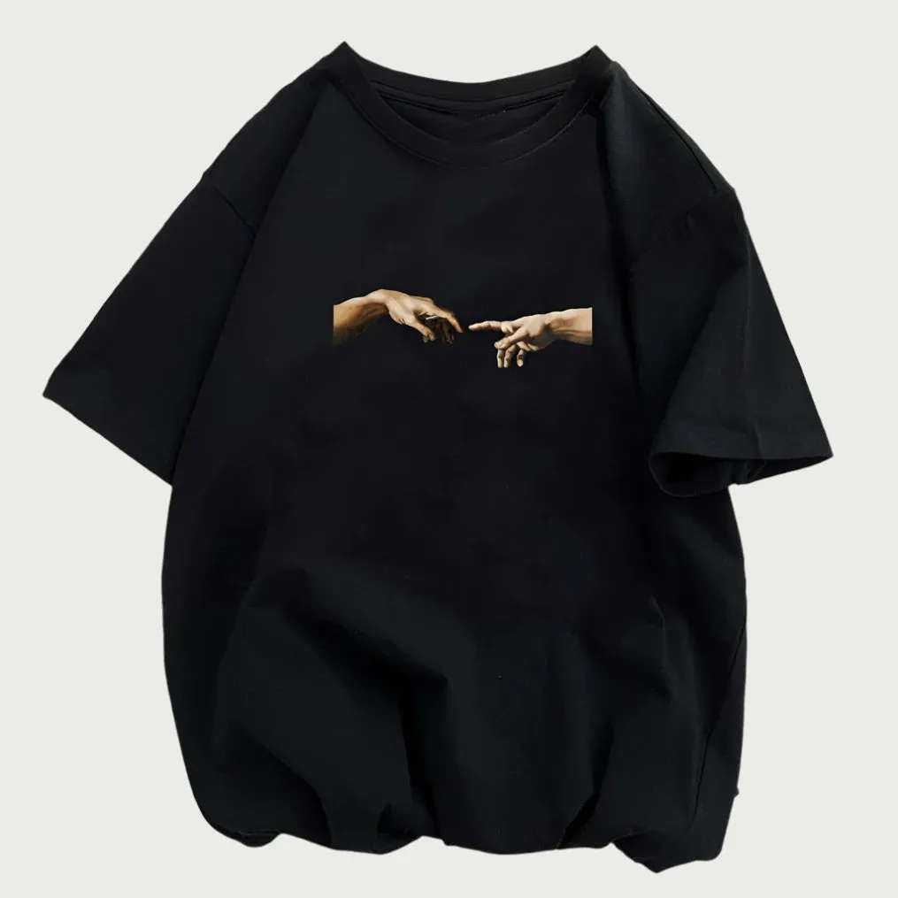 Dragon Print Women's Polyester Casual T-shirt