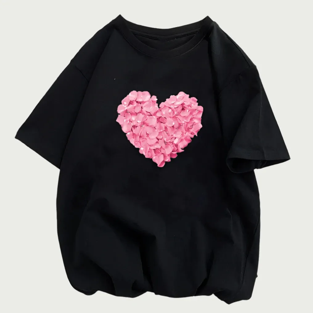 Dragon Print Women's Polyester Casual T-shirt