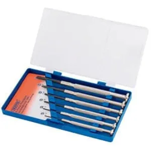 Draper Precision Screwdriver Set, 6 X Plain Slot (6 Piece) Dr-80797