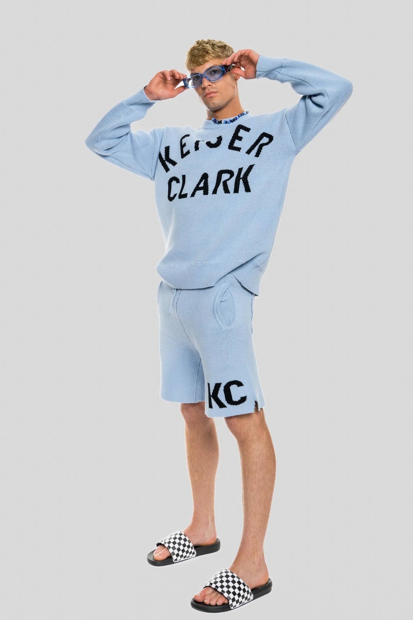 DUSK BLUE HOUSE KNIT SHORT