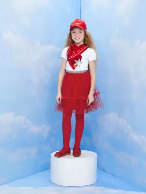 Elastic Waist Tulle Girl Skirt