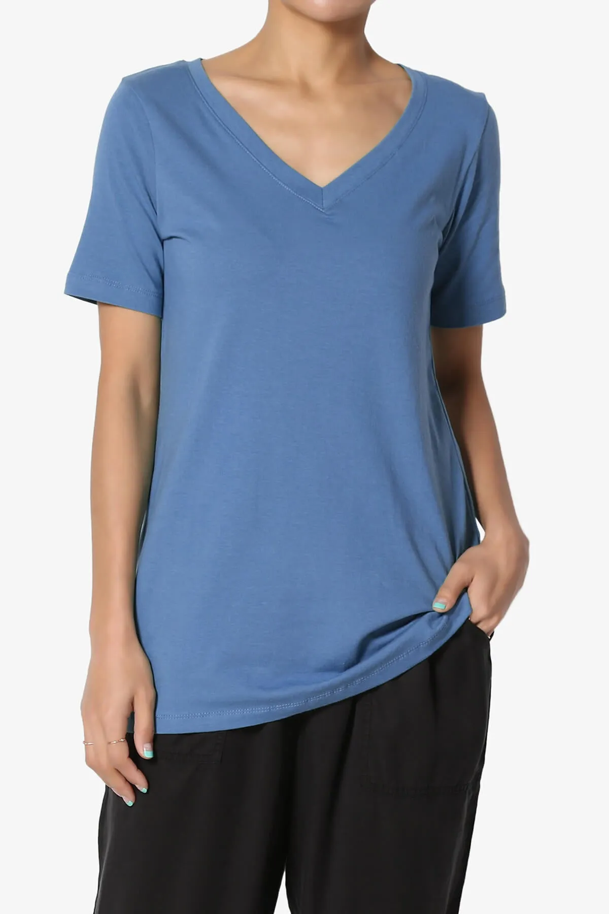 Elora V-Neck Short Sleeve T-Shirt