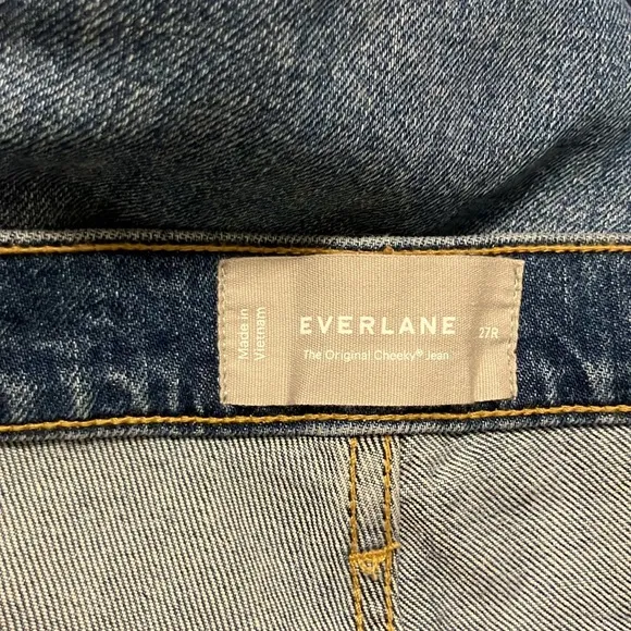 Everlane The Original Cheeky Jean Medium Wash size 27