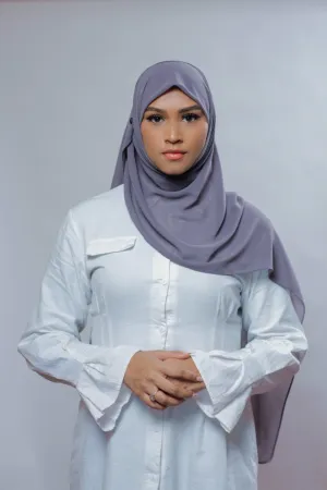 Everyday Premium Chiffon Hijab | Dark Gray