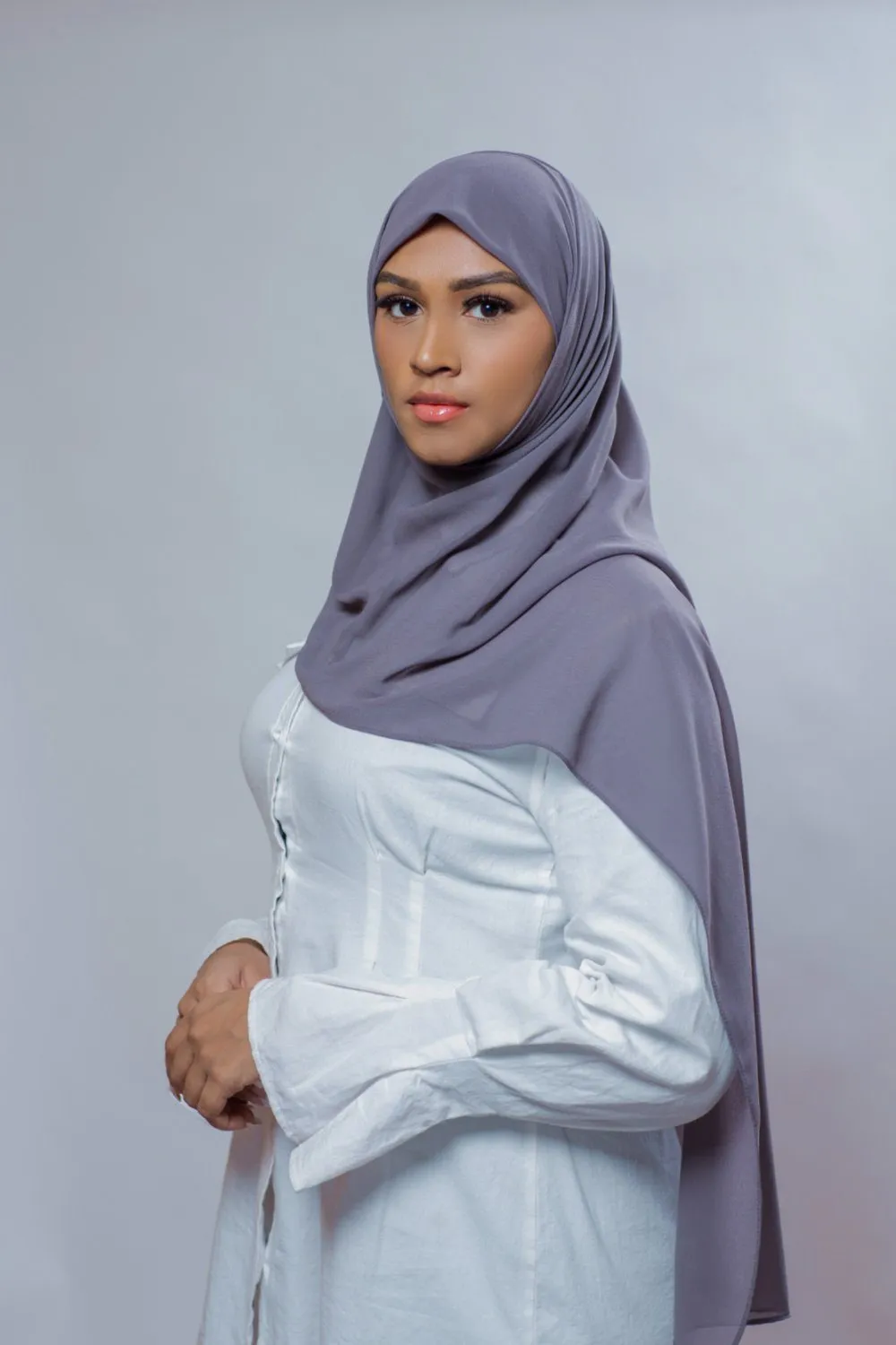 Everyday Premium Chiffon Hijab | Dark Gray