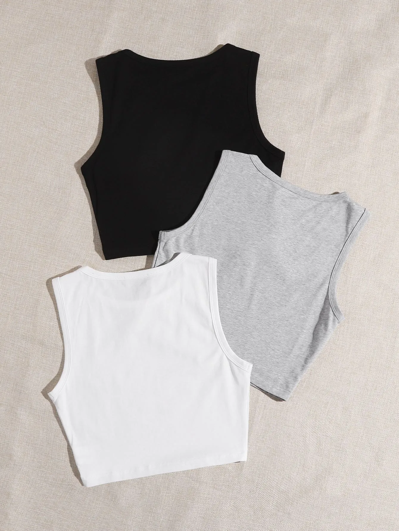EZwear 3 PCS Round Neck Tank Top