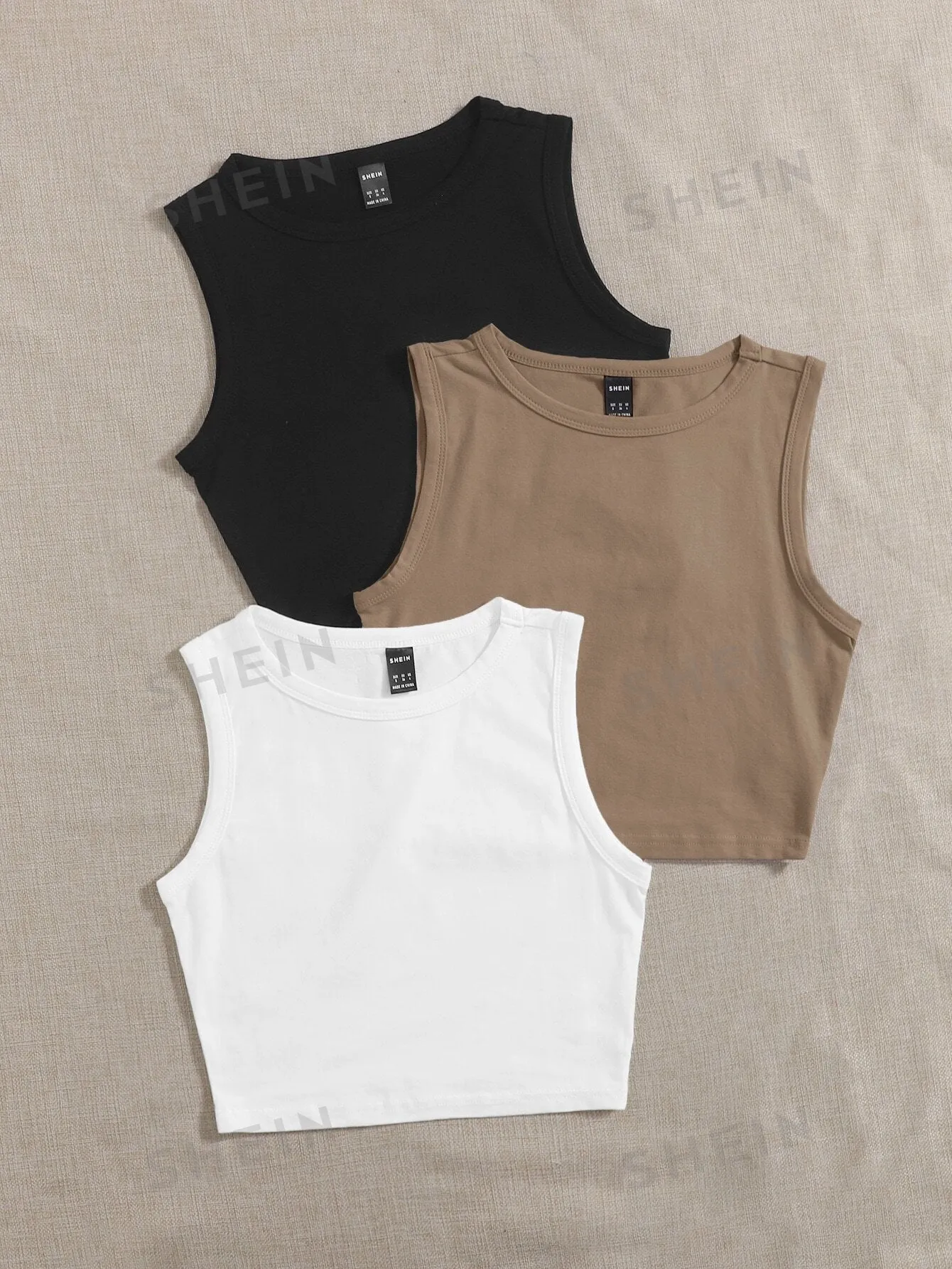 EZwear 3 PCS Round Neck Tank Top