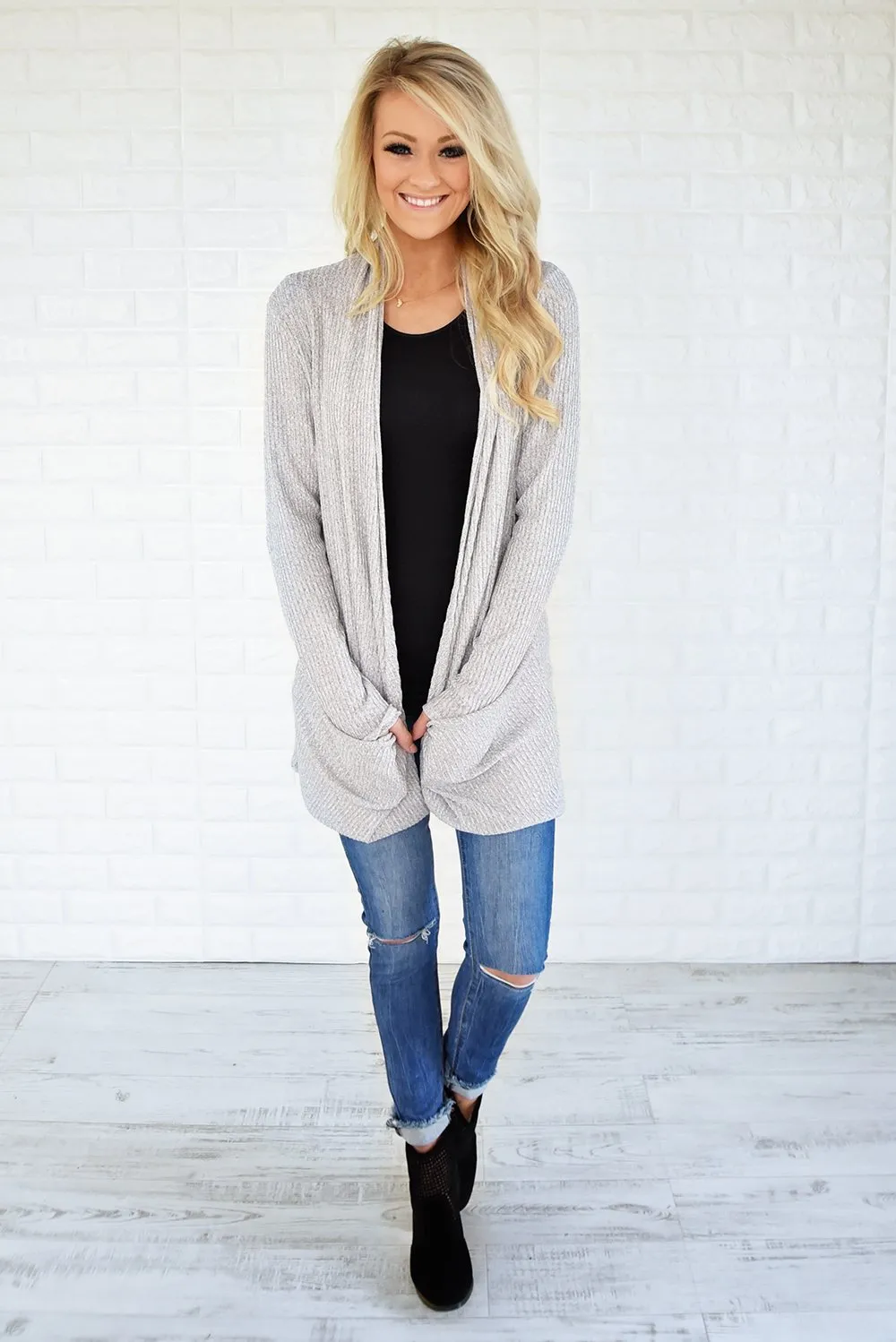 Fade to Grey Cardigan
