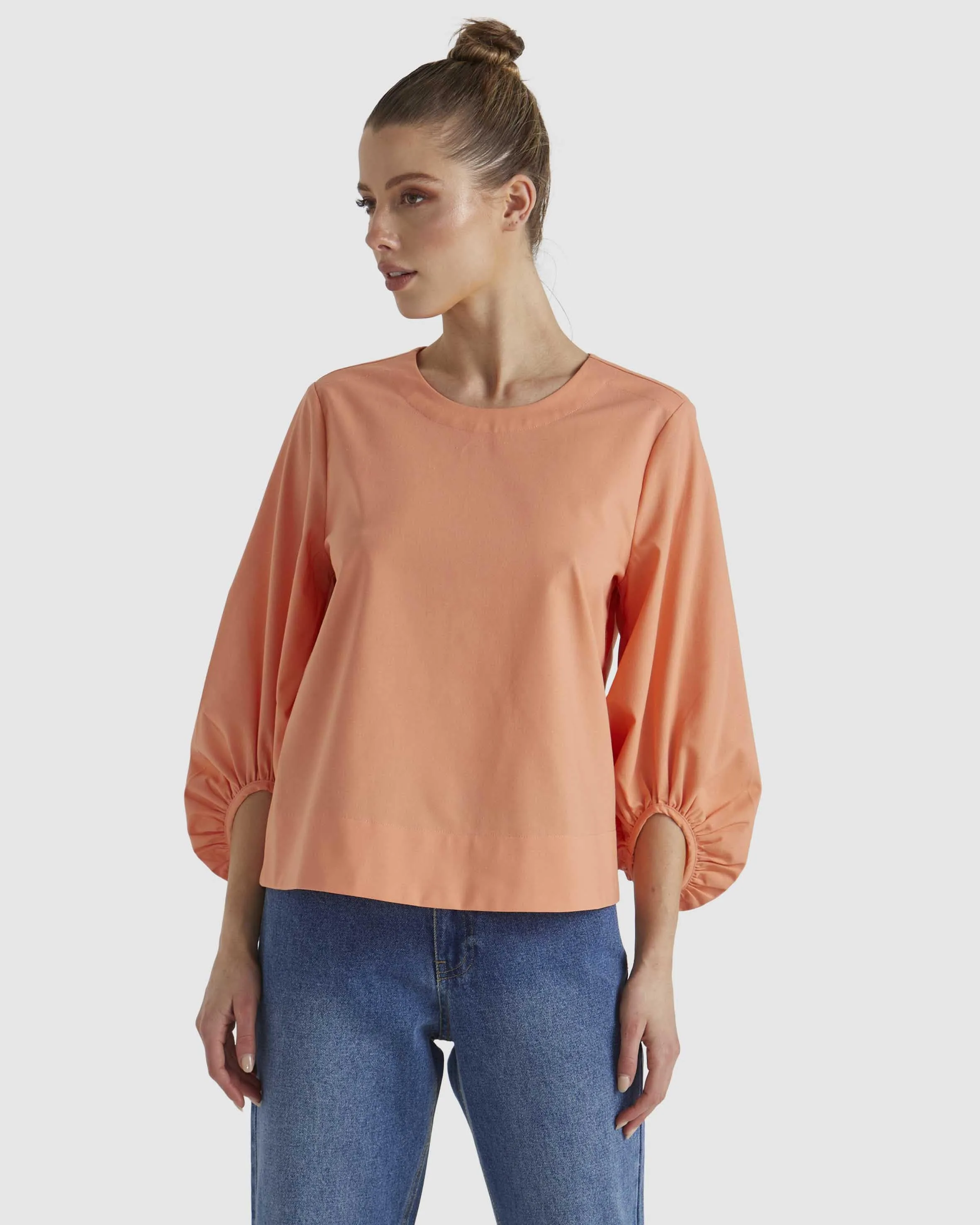 Fate & Becker - Sun Jewel Top - Salmon