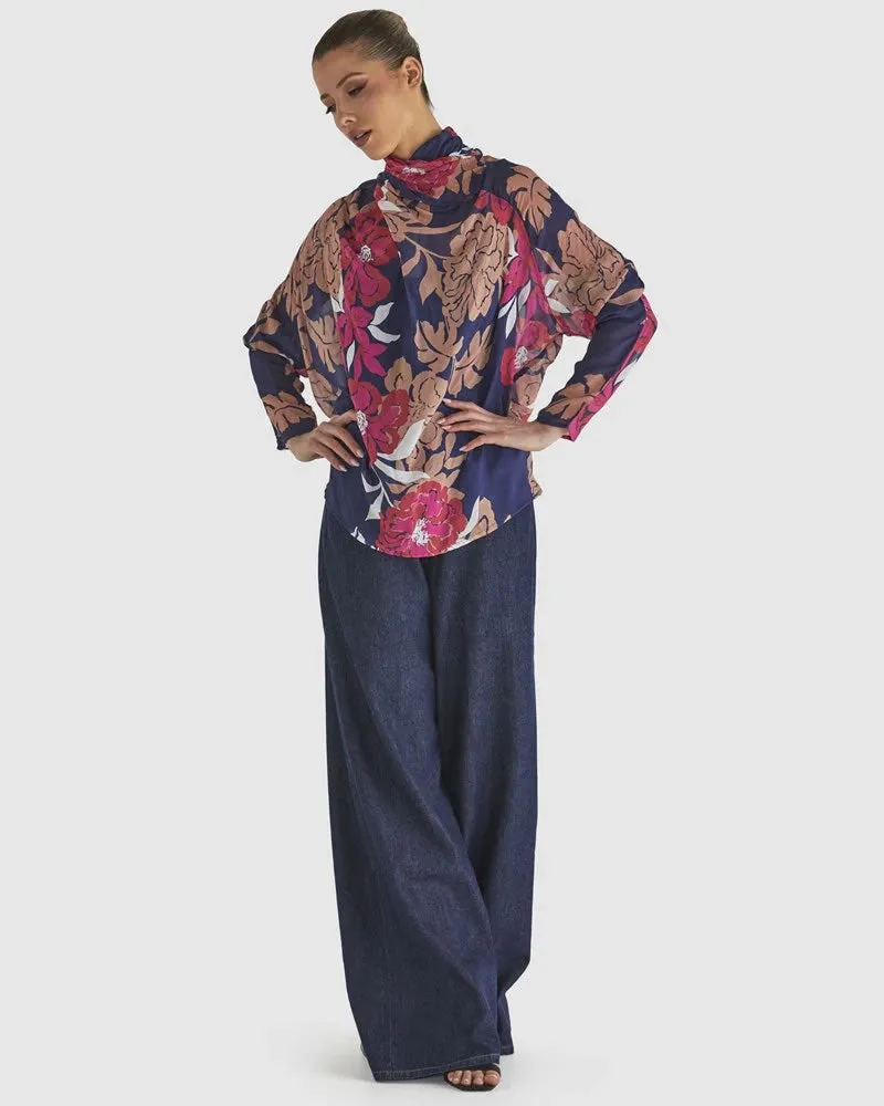 Fate   Becker Magnetic Top - Pink Floral