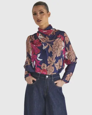 Fate   Becker Magnetic Top - Pink Floral
