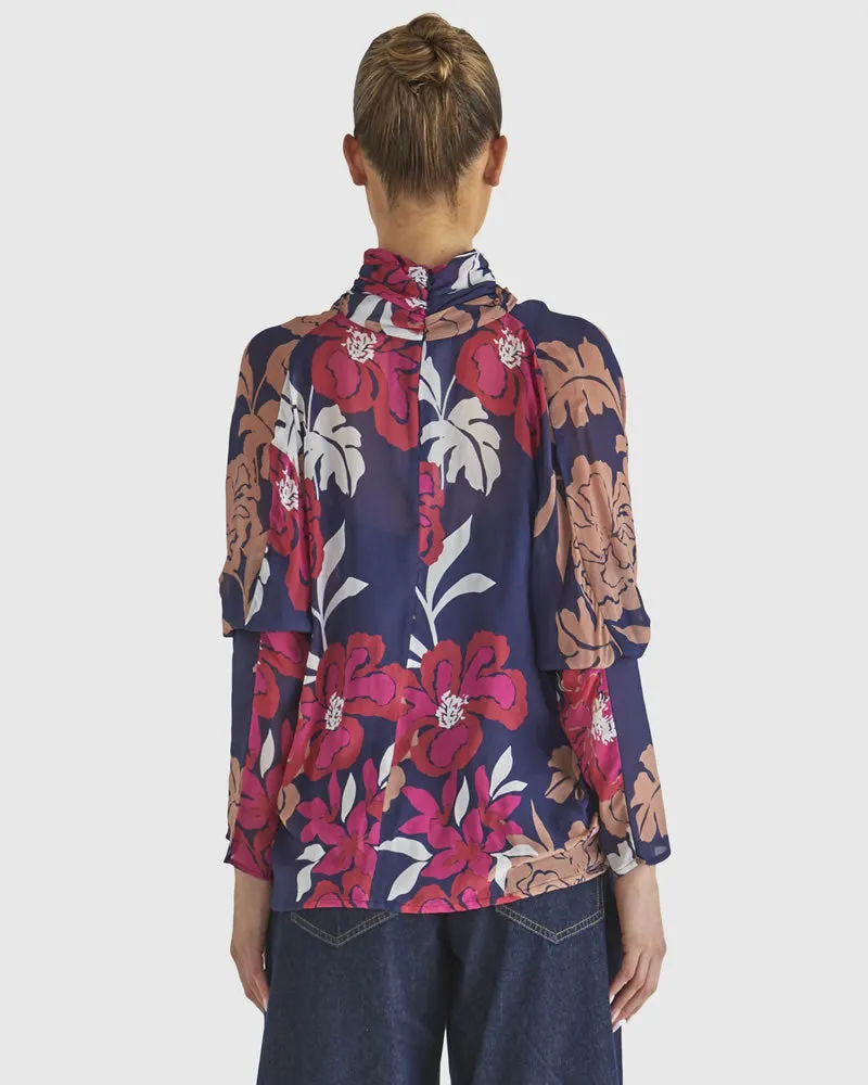 Fate   Becker Magnetic Top - Pink Floral