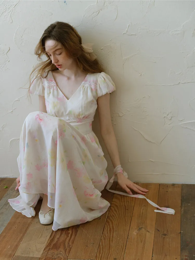 Floral Dream Chiffon Dress
