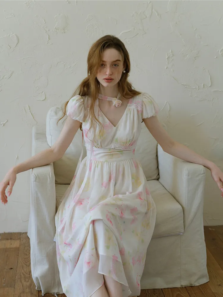 Floral Dream Chiffon Dress