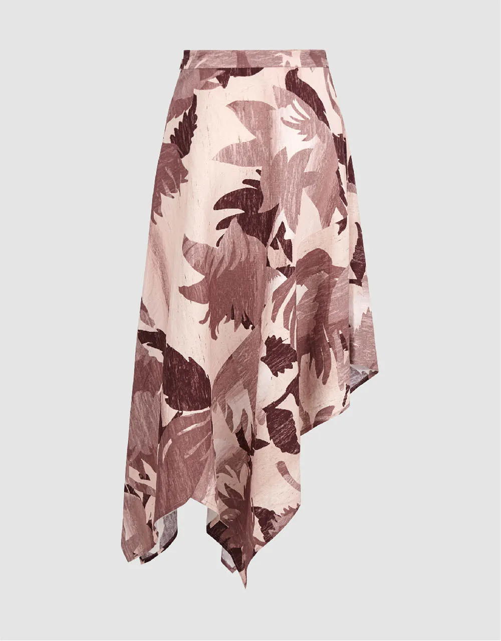 Floral Midi A-Line Skirt