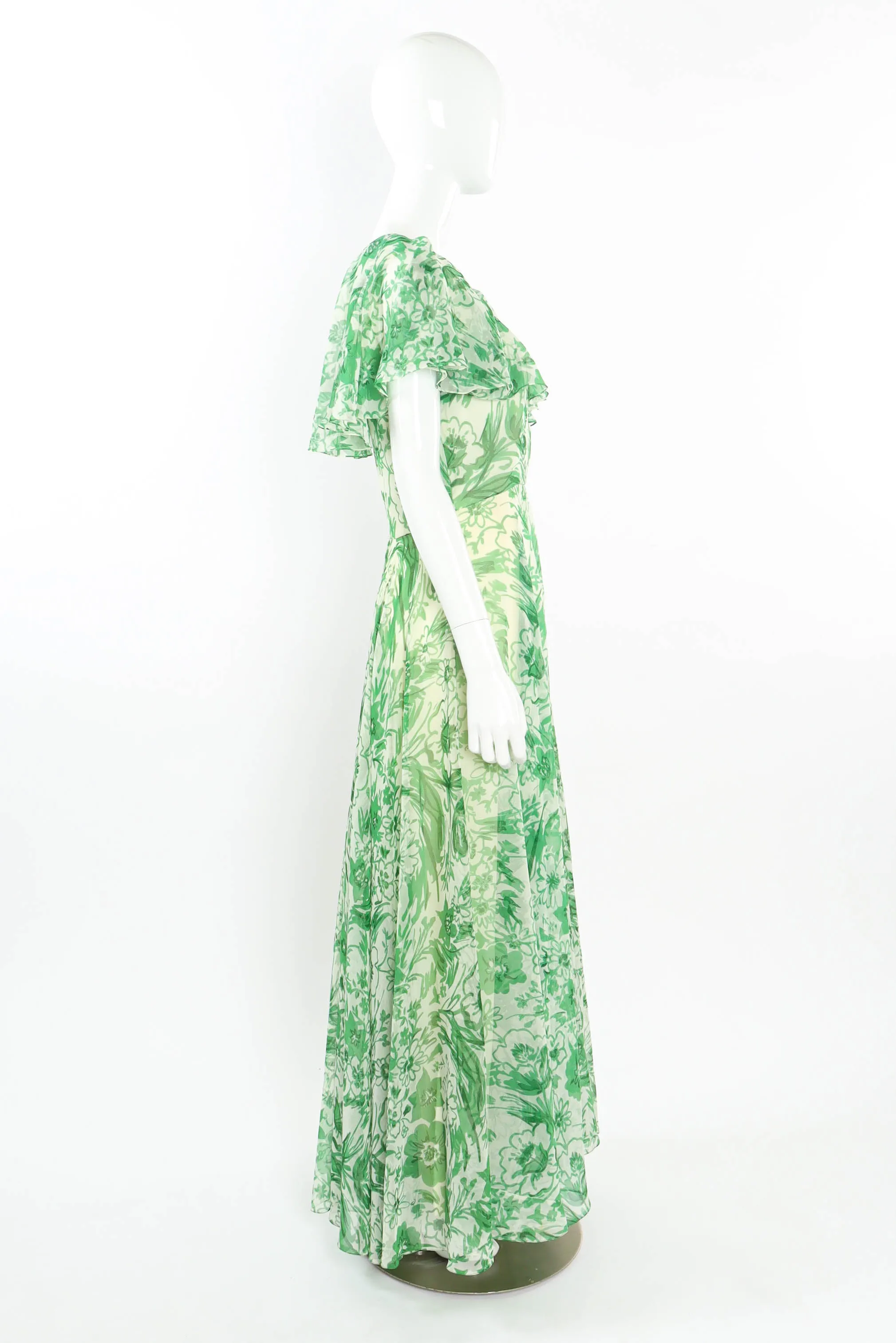 Freehand Jade Floral Print Dress
