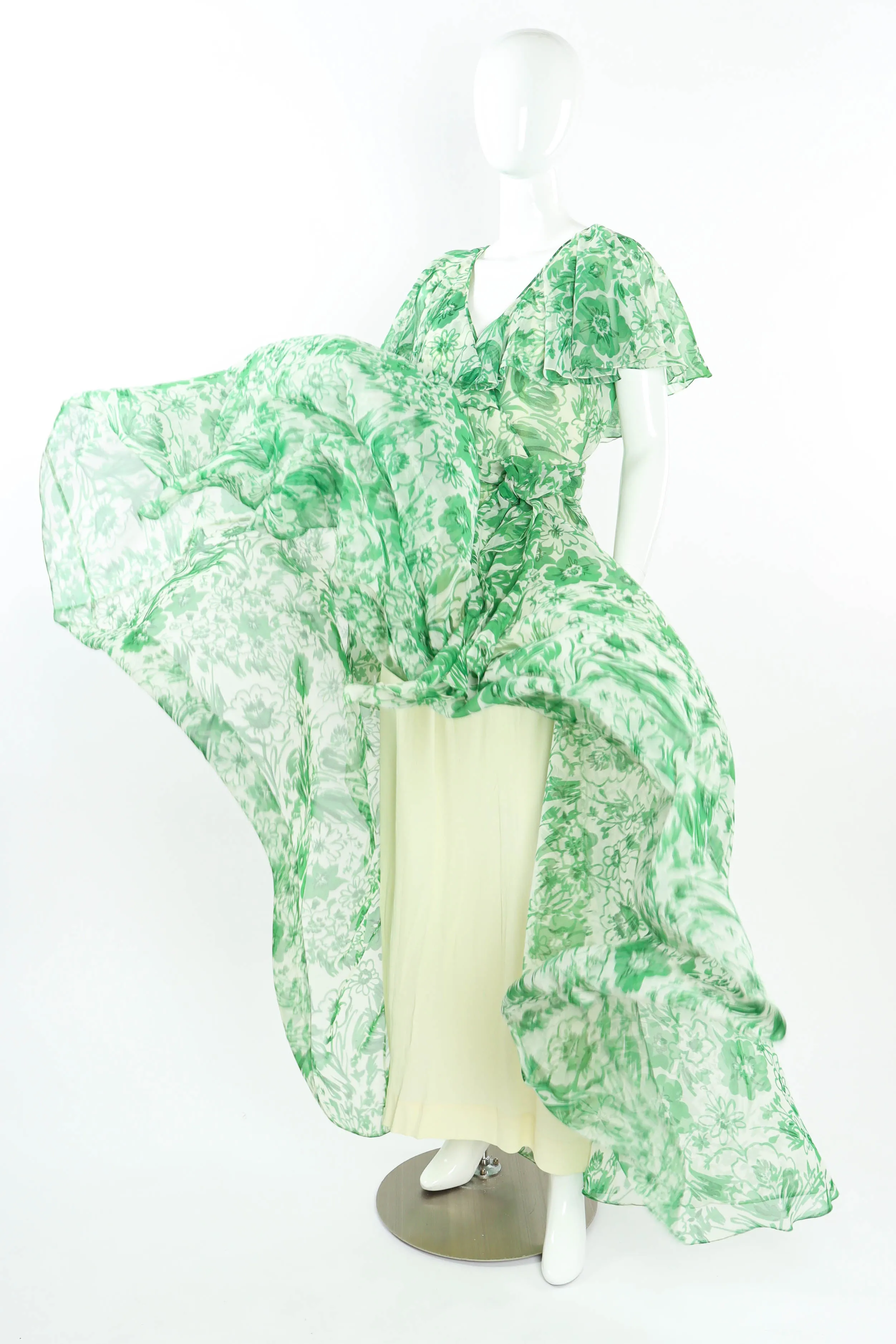 Freehand Jade Floral Print Dress