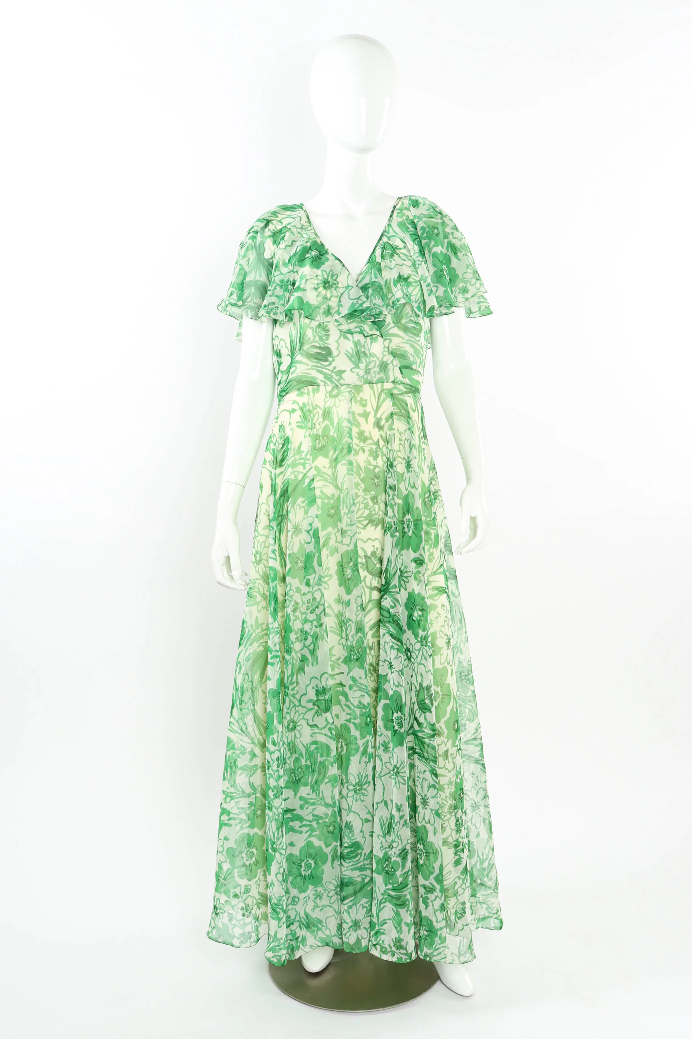 Freehand Jade Floral Print Dress