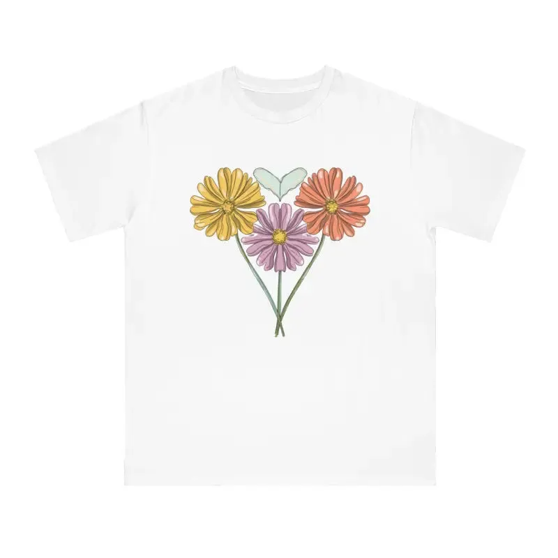 Fresh Vibes Spring Flowers Certified Organic t Shirt