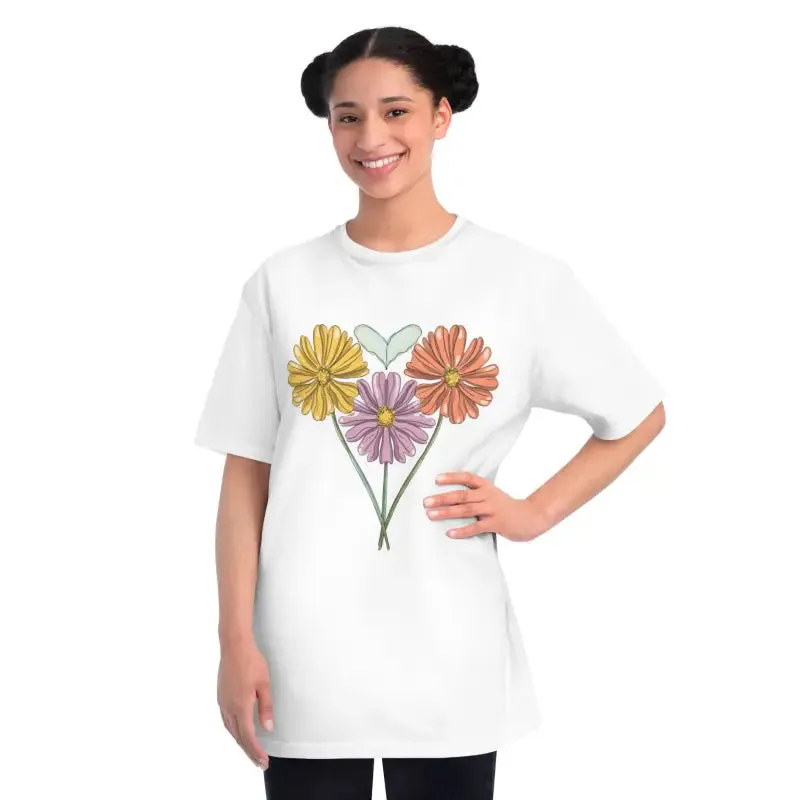Fresh Vibes Spring Flowers Certified Organic t Shirt