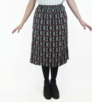 Frock Me Out black domino print skirt size S