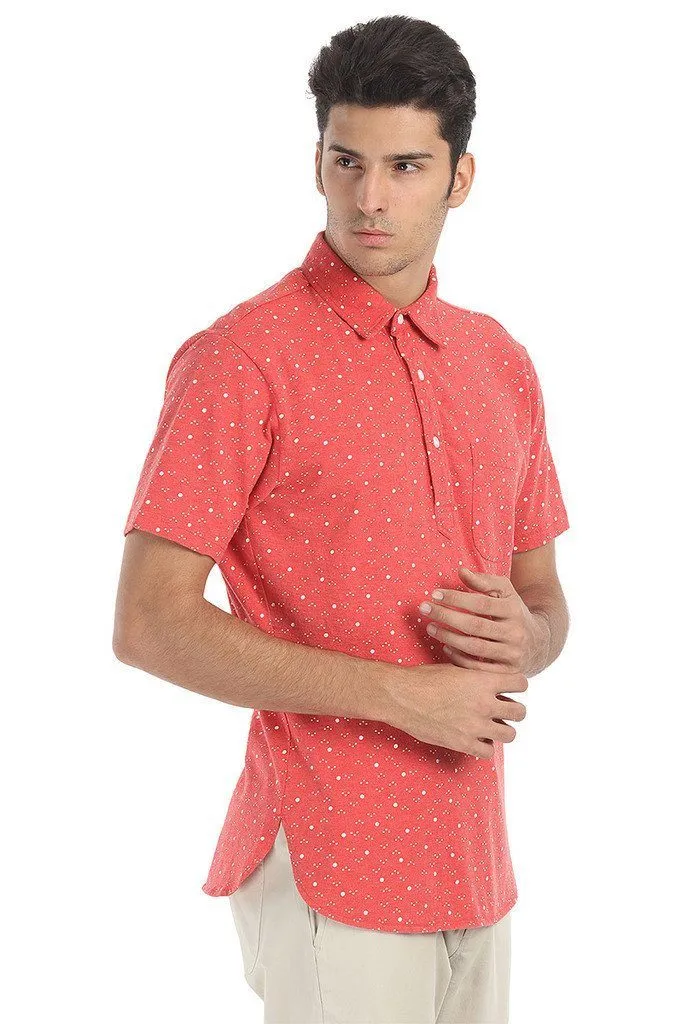 Fun Printed Soft Knit Polo