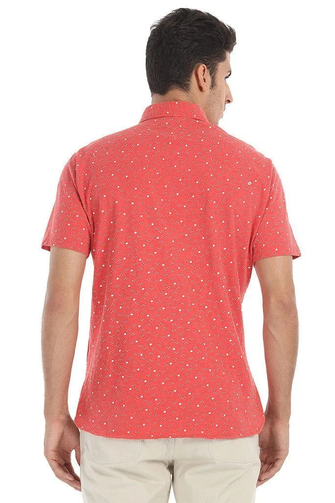 Fun Printed Soft Knit Polo