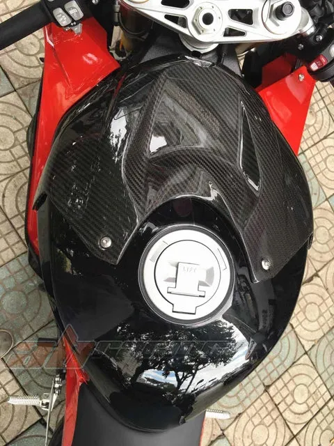 Gas Tank Air Box Front Cover Panel Cowl Fairing For  S1000R 2015 2018 Full Carbon Fiber  100%