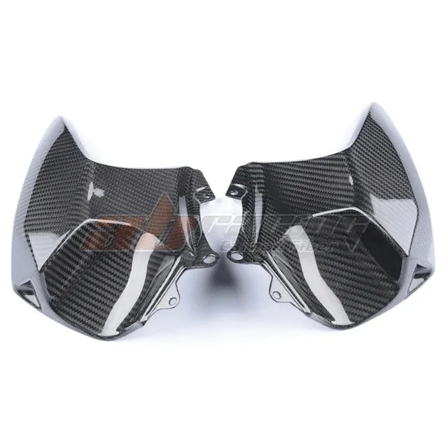 Gas Tank Side Panles Cover Trim Fairings Cowl For Kawasaki H2 SX 2018   2022 Full Carbon Fiber 100%